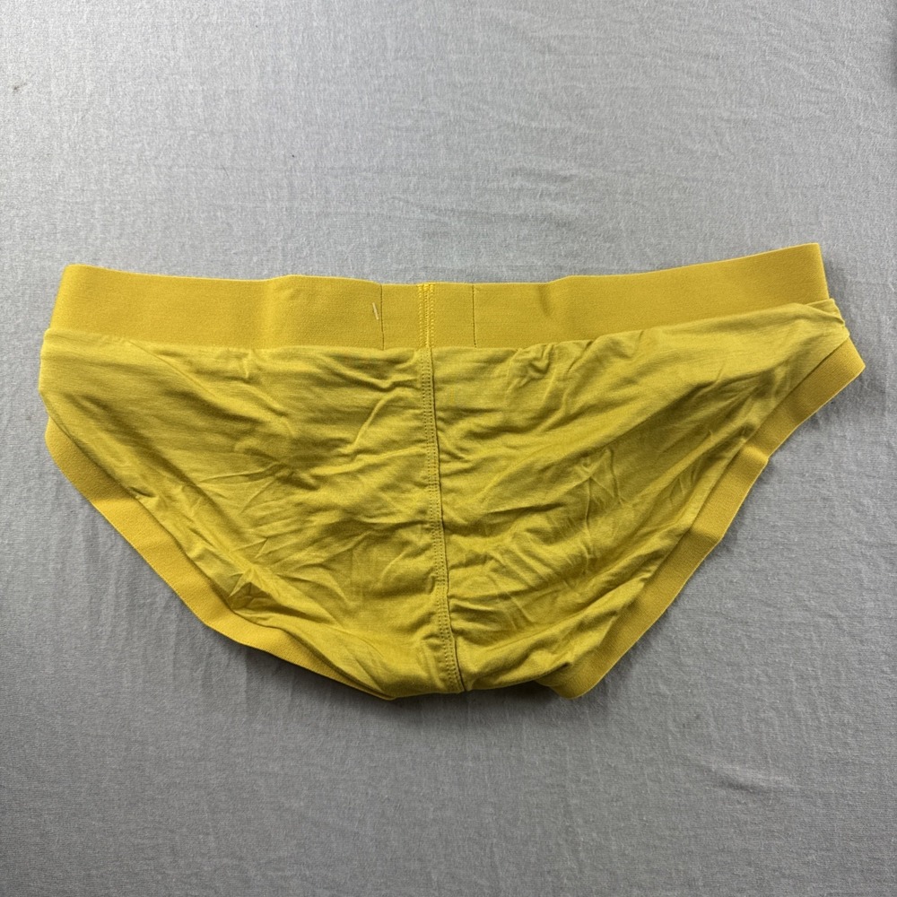 Tauwell Mens Underwear XL Yellow Sexy Bikini Briefs Lingerie Pouch Lot of 3 NEW - Picture 4 of 6